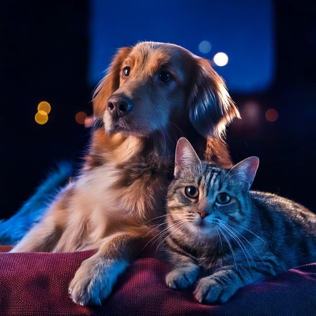 Pets' Peaceful Evening: Gentle Music Vibes - Pet Comfort
