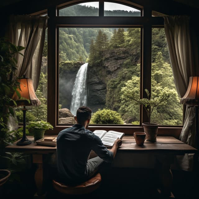 Cascadas De Concentración: Sesiones De Estudio Musicales - Sonidos de la naturaleza con música