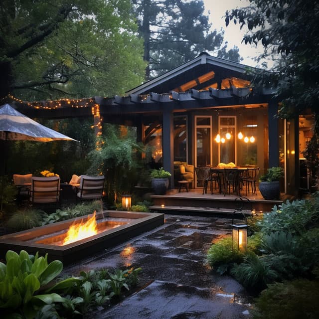 Autumn's Rainy Fireside Serenity - Rain Wonder