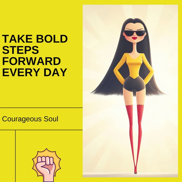 Take Bold Steps Forward Every Day - Courageous Soul