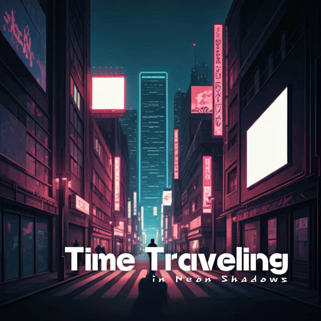 Time Traveling in Neon Shadows - Lofi Japanese Cafe