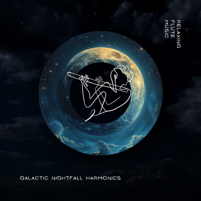 Galactic Nightfall Harmonics - Relaxing Flute Music