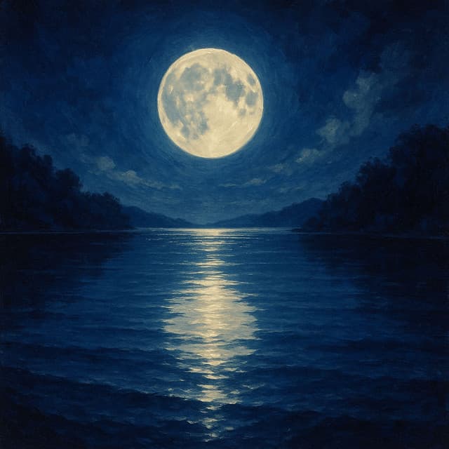 Księżycowe Odbicie na Wodzie - 432Hz Częstotliwość