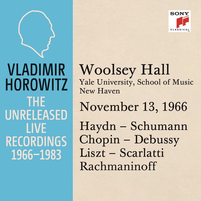Vladimir Horowitz in Recital at Yale University, New Haven November 13, 1966 - Vladimir Horowitz