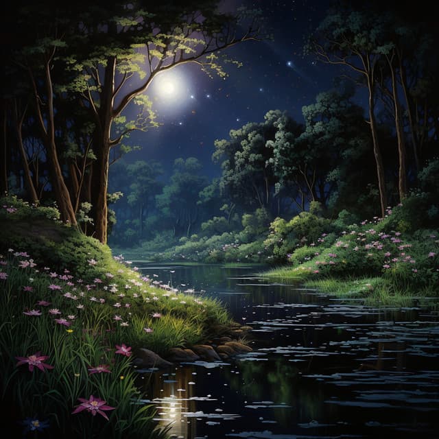 Nature's Nocturnal River Tranquility - Nature Noise