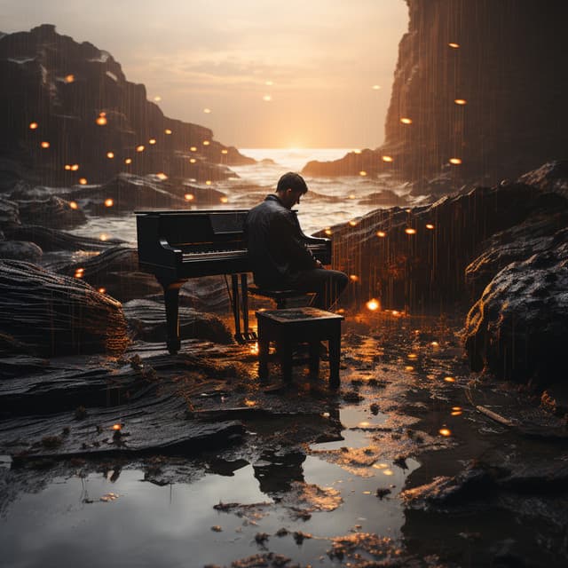 Oasis De Relajación Con Gotas De Lluvia De Piano - Ciudad de la nube