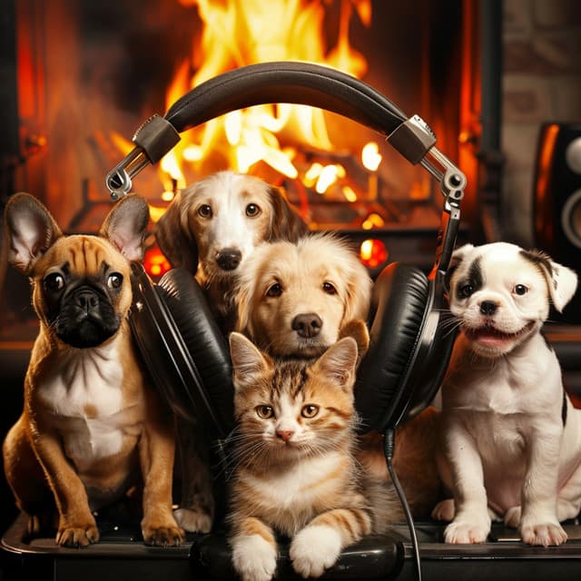 Pets in the Firelight: Calming Music - Christian Music Experience
