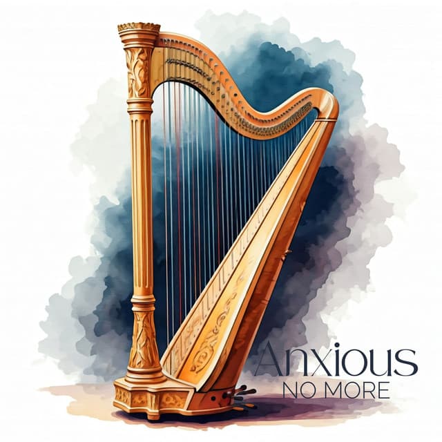 Anxious No More: Relaxation in Every Harp Sounds - Anti Stress Music Zone