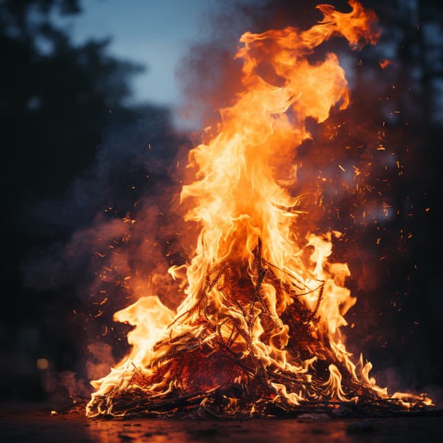 Llamas De Relajación Serena: Música Relajante A La Luz Del Fuego - Sonidos de la naturaleza desconectados