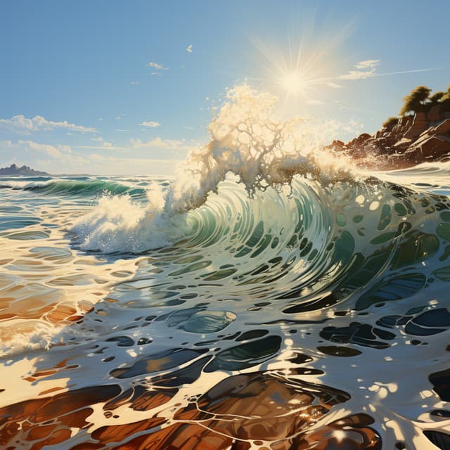 Relajación Del Océano: El Eco De Las Corrientes Relajantes - Frío único