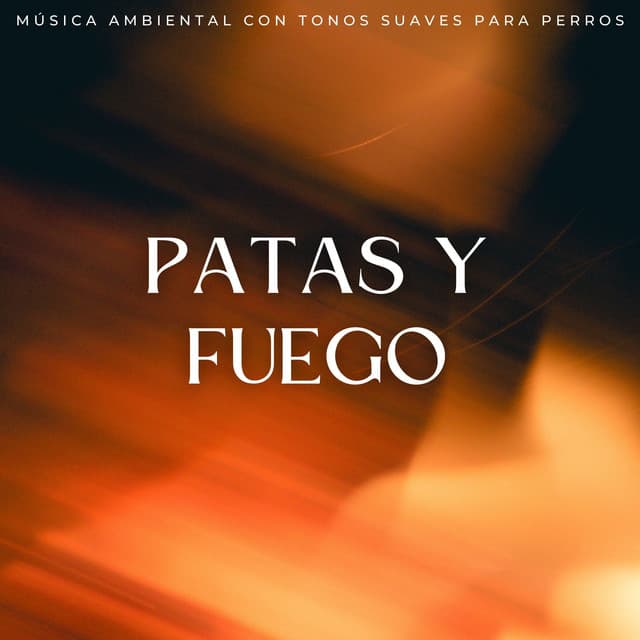 Patas Y Fuego: Música Ambiental Con Tonos Suaves Para Perros - Sonidos de fuego de resplandor brillante