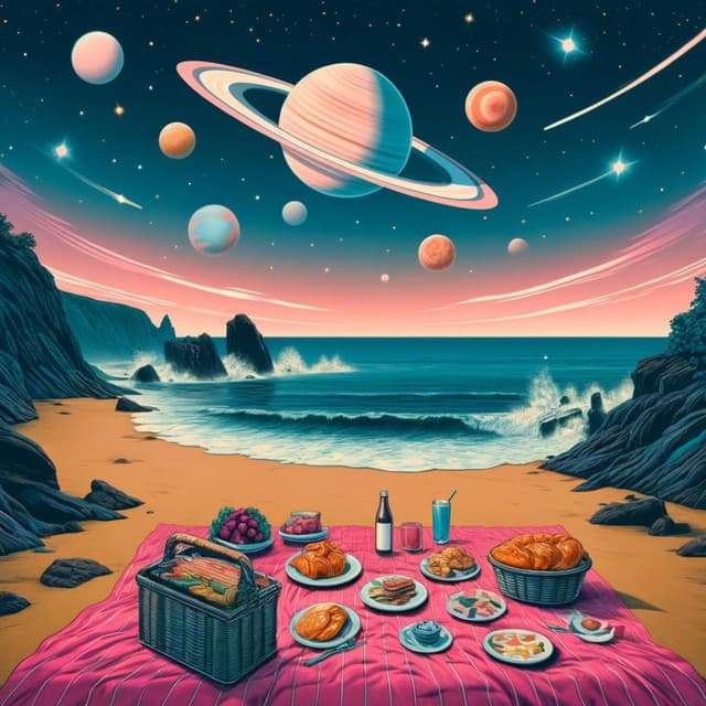 Cosmic Picnic Jazz Under Saturn's Gaze - Jazz Lounge Zone