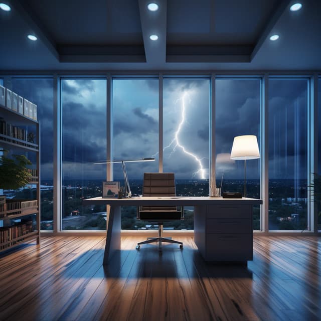 Sonic Thunder at Work: Binaural Productivity Melody - Soft Elevator Music