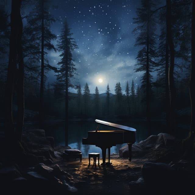 Melodías A La Luz De La Luna: El Piano Pinta Paisajes Bajo La Luz De Las Estrellas - Conjunto de música relajante de piano jazz