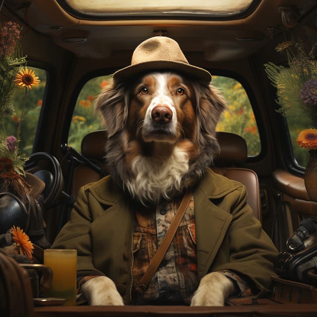 Euphoric Echoes from the Moonlit Lounge - Dog Music Waves