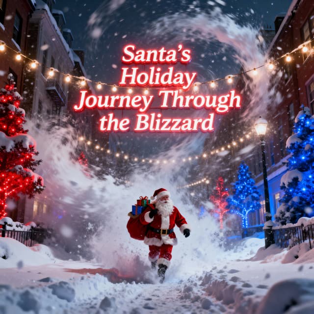 Santa’s Holiday Journey Through the Blizzard - Christmas Song Instrumental