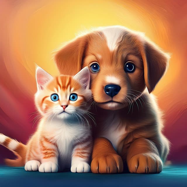 Vibraciones Calmantes Para Mascotas Con Música Relajante - Música suave para la cena