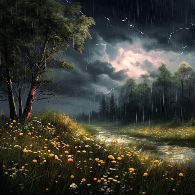 Rainy Day Harmony: Piano and Rainfall Bliss - Deep Rain Sampling