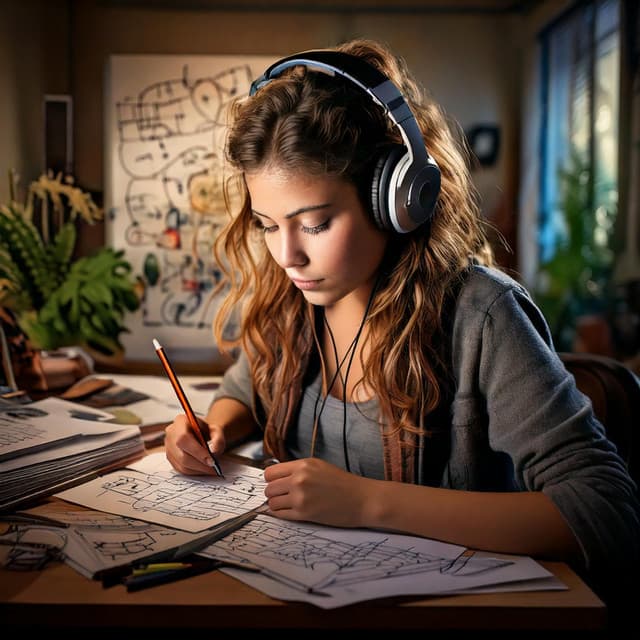 Melodic Focus: Study and Work Music - 8 D Dreaming