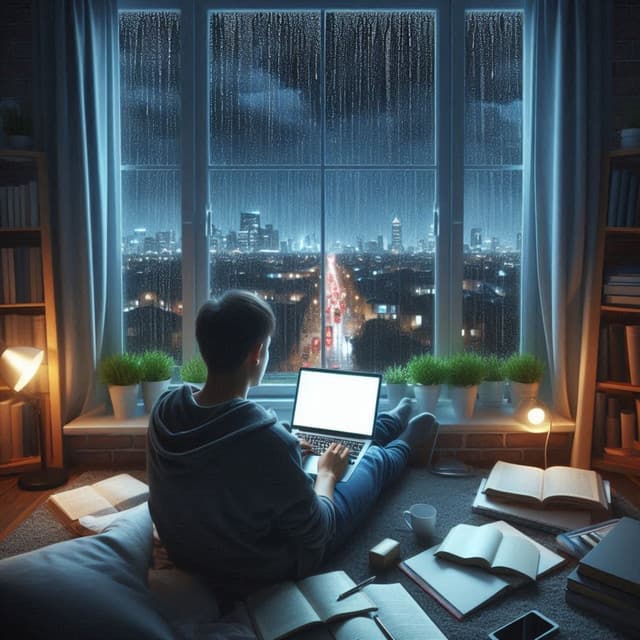 Heavy Rain While Studying - Seascapers