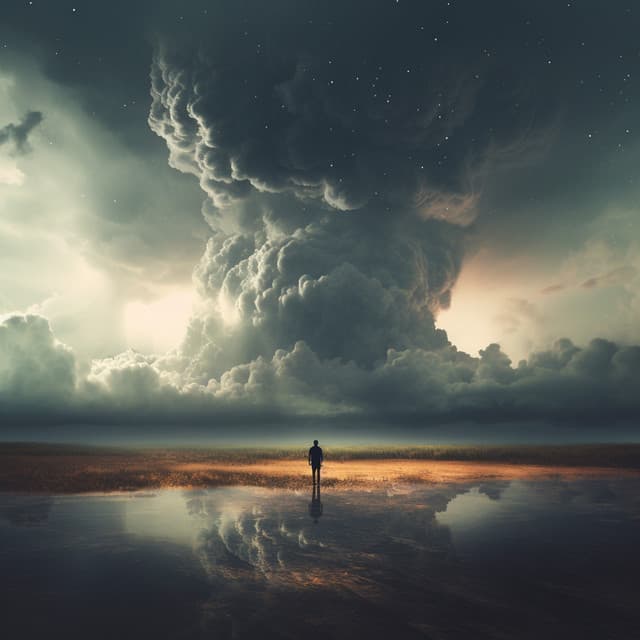 Serenidad Meditativa Con Truenos: Reflejo Armónico Bienaventurado - Mente sin viento