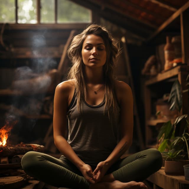 Suave Masaje Con Fuego: Relajantes Melodías De Llamas - Latidos de soledad