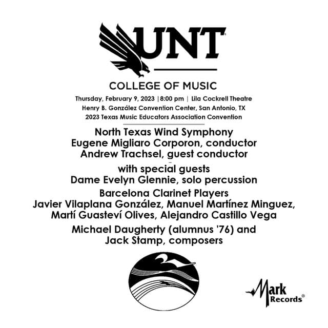 2023 Texas Music Educators Association: University of North Texas Wind Symphony - Evelyn Glennie