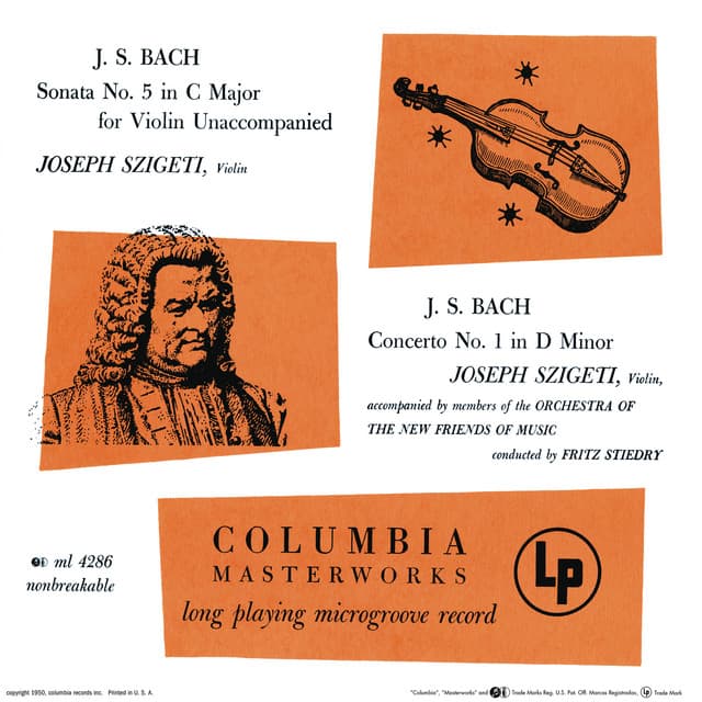 Bach: Violin Sonata No. 3, BWV 1005 & Violin Concerto in D Minor, BWV 1052R - Johann Sebastian Bach