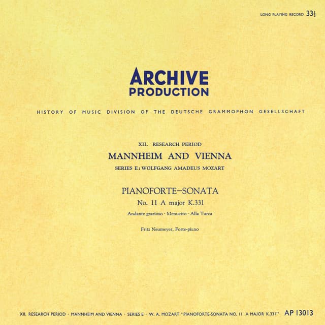 Mozart: Piano Sonatas K. 331 & 497; Andante with Five Variations K.501; Adagio and Allegro K.594 - Wolfgang Amadeus Mozart