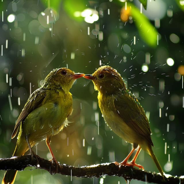 Binaural Dog Relaxation: Rain and Nature Bird Sounds - Atmospheric Force