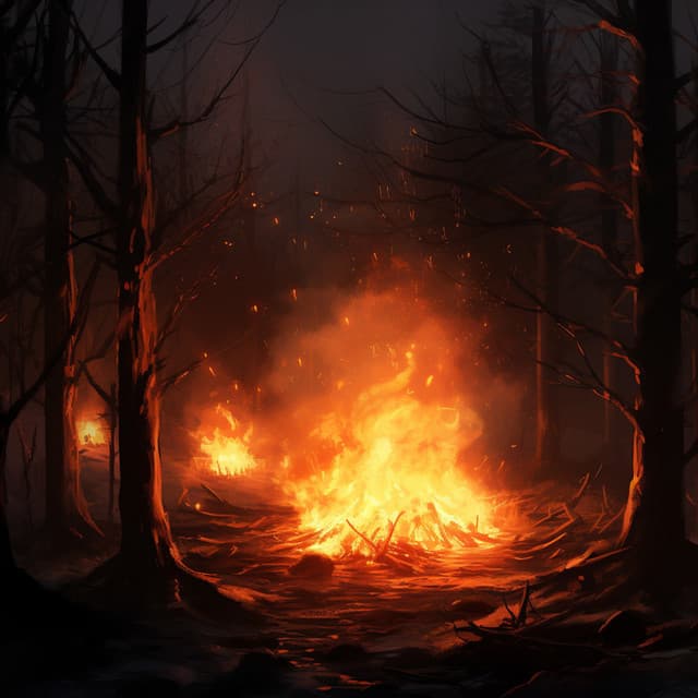 Nighttime Ember: Fire for Deep Sleep - Morning Calm Playlist