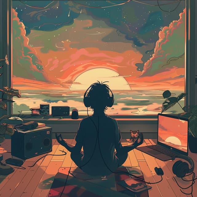 Meditative Lofi Zen Sounds: Melodies for Serenity - Outside Recordingsfor Rest