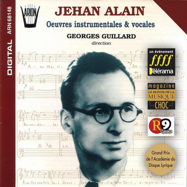 Jehan Alain : Oeuvres instrumentales & vocales, vol.1 - Jehan Alain