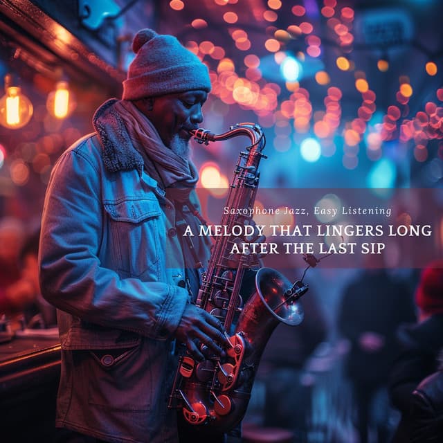 A Melody That Lingers Long After the Last Sip - Saxophone Jazz, Easy Listening
