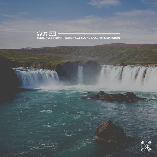 Relaxingly Vibrant Waterfalls Sound Ideal for Meditation - Water Rock Soundscapes