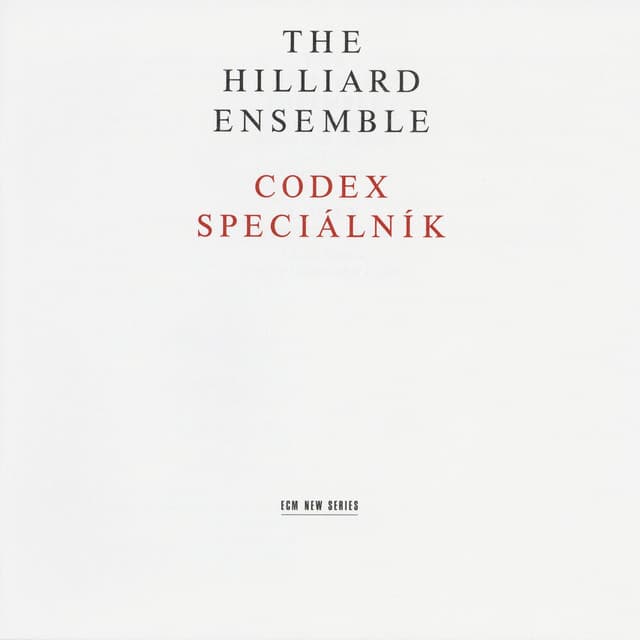 Codex Speciálník - The Hilliard Ensemble