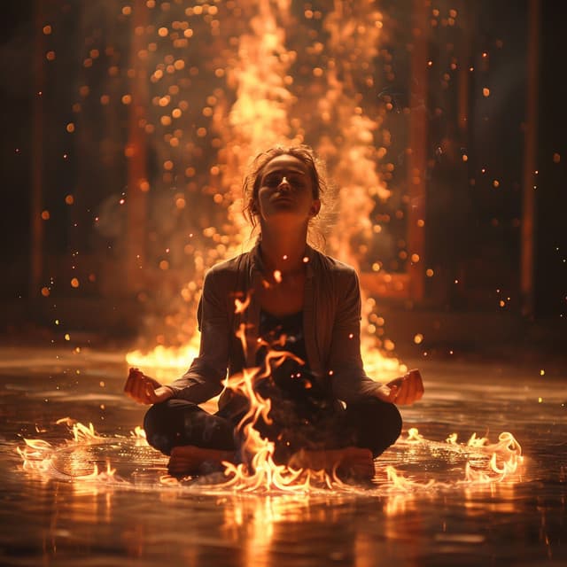 Relajantes Ritmos Binaurales De Fuego Para Aliviar El Estrés - Ondas cerebrales de latidos binaurales