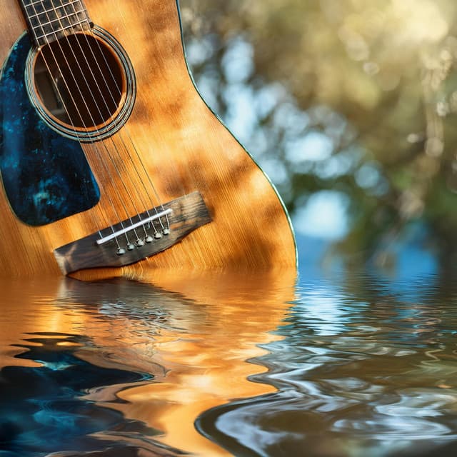 Rippling Relaxation: Guitar and Water Sounds - Guitar Calm