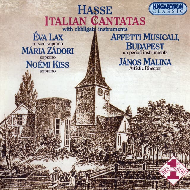 Hasse: Italian Cantatas With Obbligato Instruments - Johann Adolf Hasse