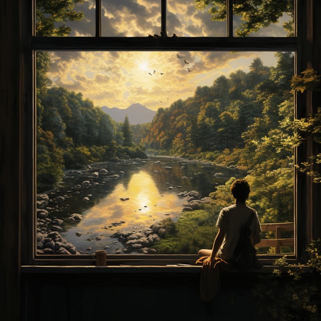 Música Relajante: Estudio Sereno A La Orilla Del Agua - Ruido de la naturaleza