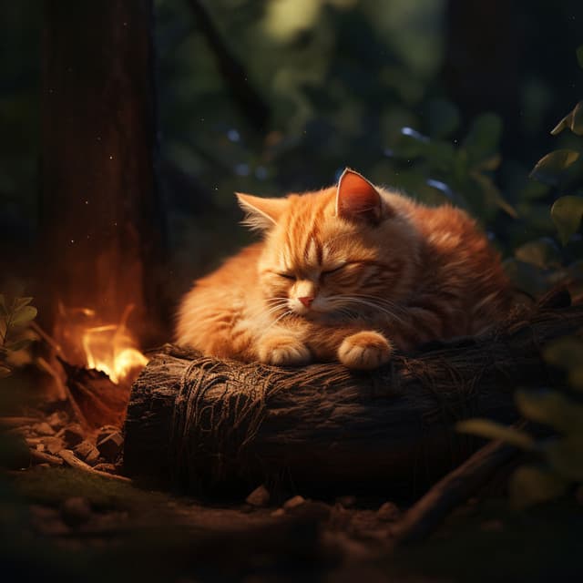 Melodías Junto Al Fuego: Música Para Compañias Felinas - Efectos de alta definición