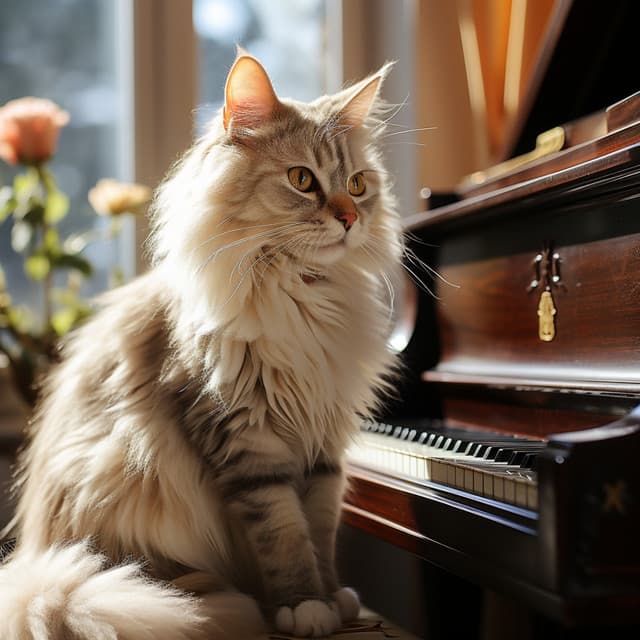 Piano De Mascotas: Melodía Relajante De Colas - Resplandor de piano