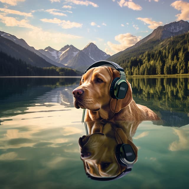 Stereo Dog Comfort: Elevated Water Symphony for Pooches - Seraphic Binaural Wisdom