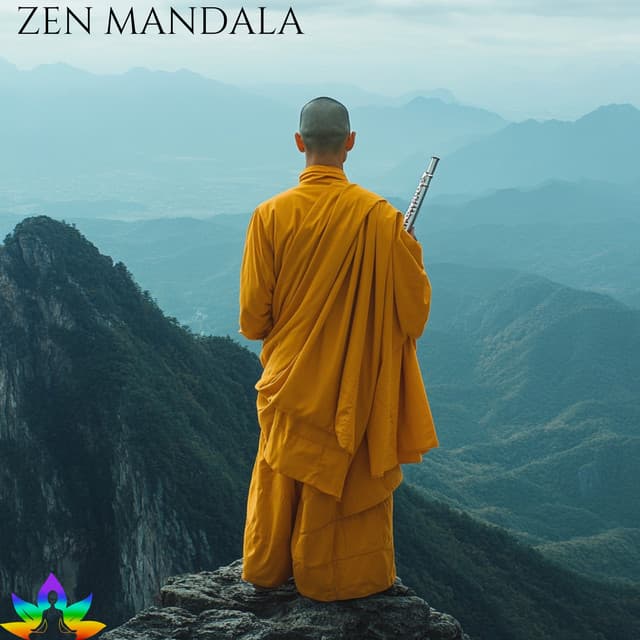 Mountain Top Monk Music - Zen Buddhist Art