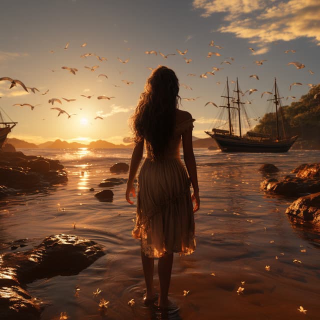 Música De La Serenidad: Melodías Relajantes De La Costa Del Océano - Suave al aire libre