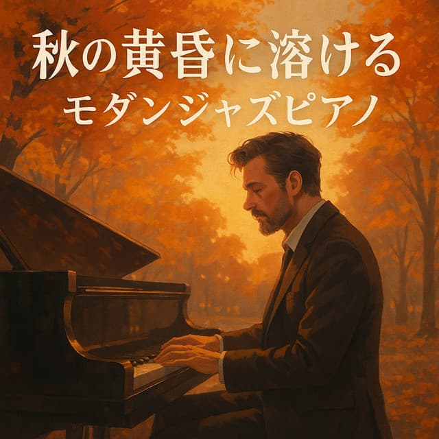 Modern Jazz Piano Melting into Autumn Twilight - Healing Relaxing BGM Channel 335