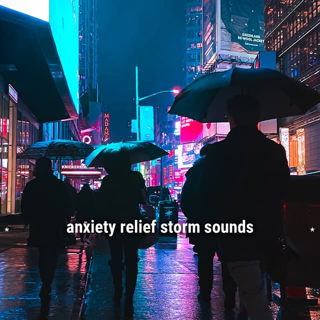 * anxiety relief storm sounds * - Lightning, Thunder and Rain Storm